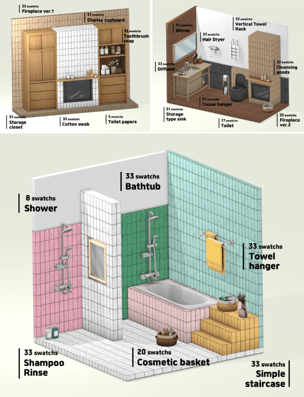 Галерея мода Ванная комната Core Subway tile #2